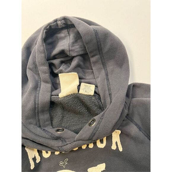 Montauk Appliqued Supersoft Hoodie w/ Whale Navy Blue 84 Brand Kids Size Medium - Picture 7 of 8